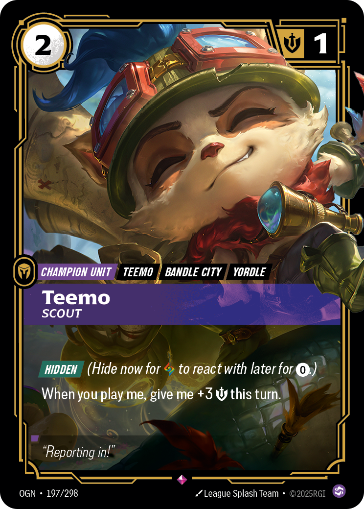 Teemo, Scout — Origins — Rare — Unit