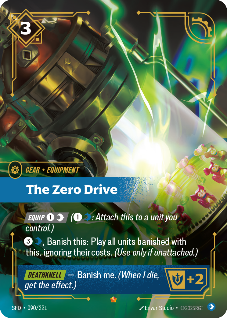 The Zero Drive — SFD — Epic — Gear