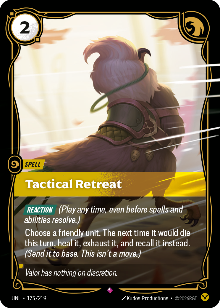 Tactical Retreat — Unleashed — Rare — Spell