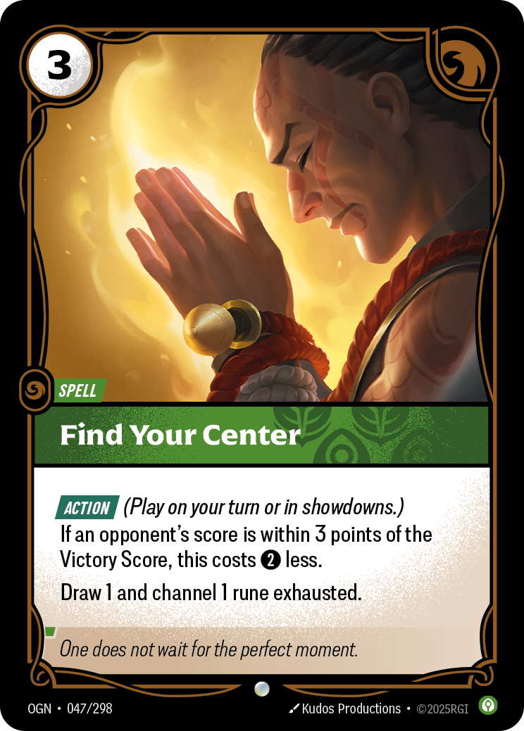 Find Your Center — Origins — Common — Spell