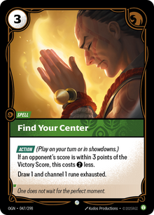 Find Your Center — Origins — Common — Spell