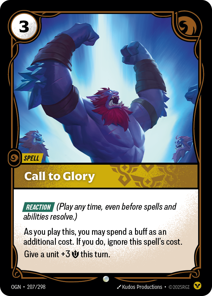 Call to Glory — Origins — Common — Spell
