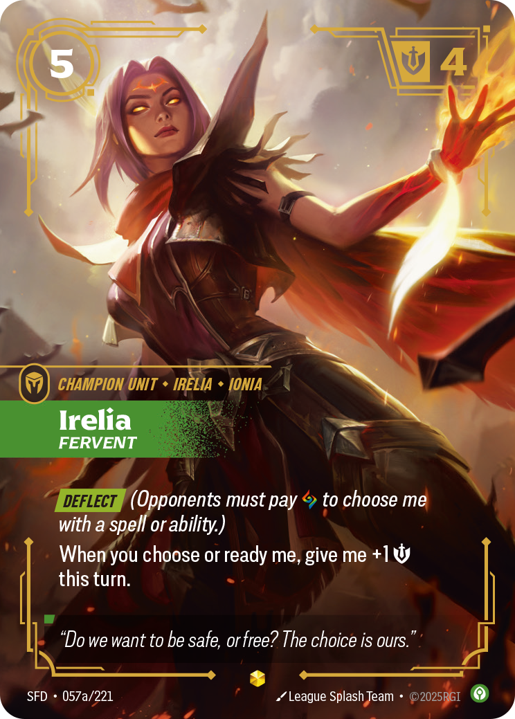 Irelia, Fervent — SFD — Showcase — Unit