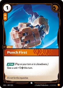 Punch First — SFD — Common — Spell