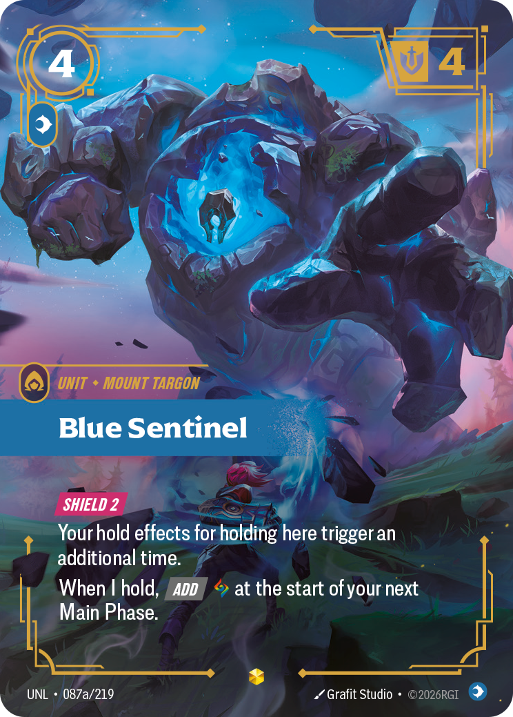 Blue Sentinel (Alternate Art) — Unleashed — Showcase — Unit