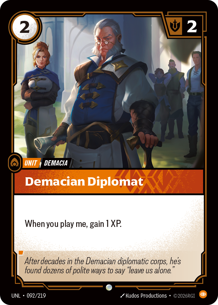 Demacian Diplomat — Unleashed — Common — Unit