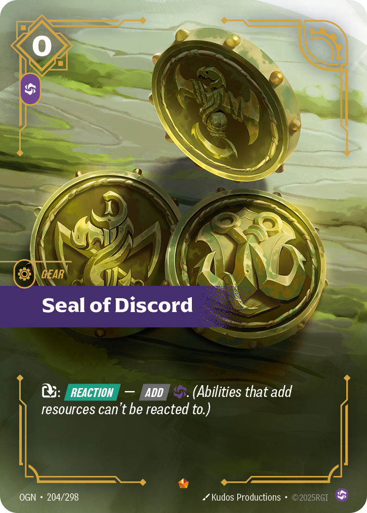 Seal of Discord — Origins — Epic — Gear