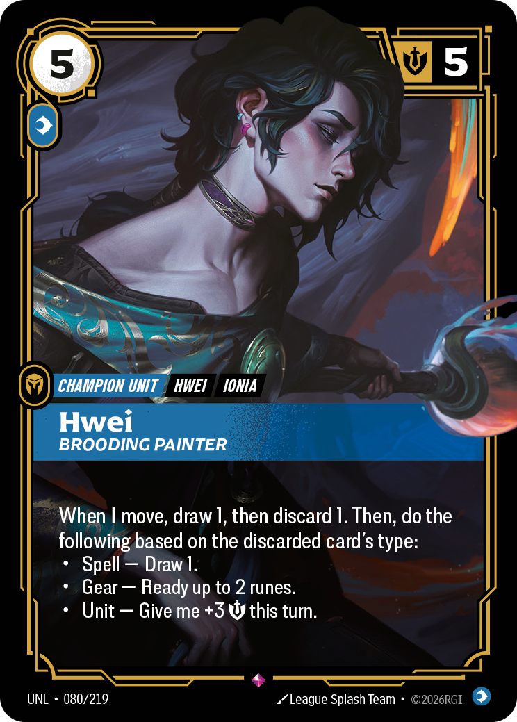 Hwei - Brooding Painter — Unleashed — Rare — Unit