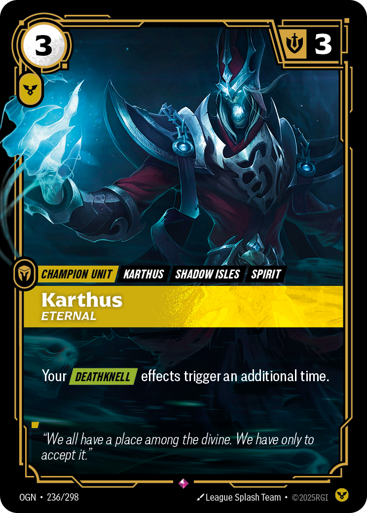 Karthus, Eternal — Origins — Rare — Unit