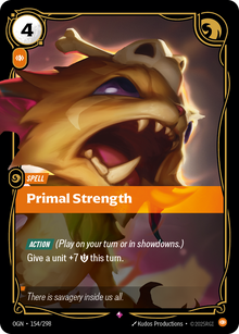 Primal Strength — Origins — Rare — Spell
