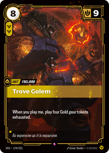 Trove Golem — SFD — Rare — Unit