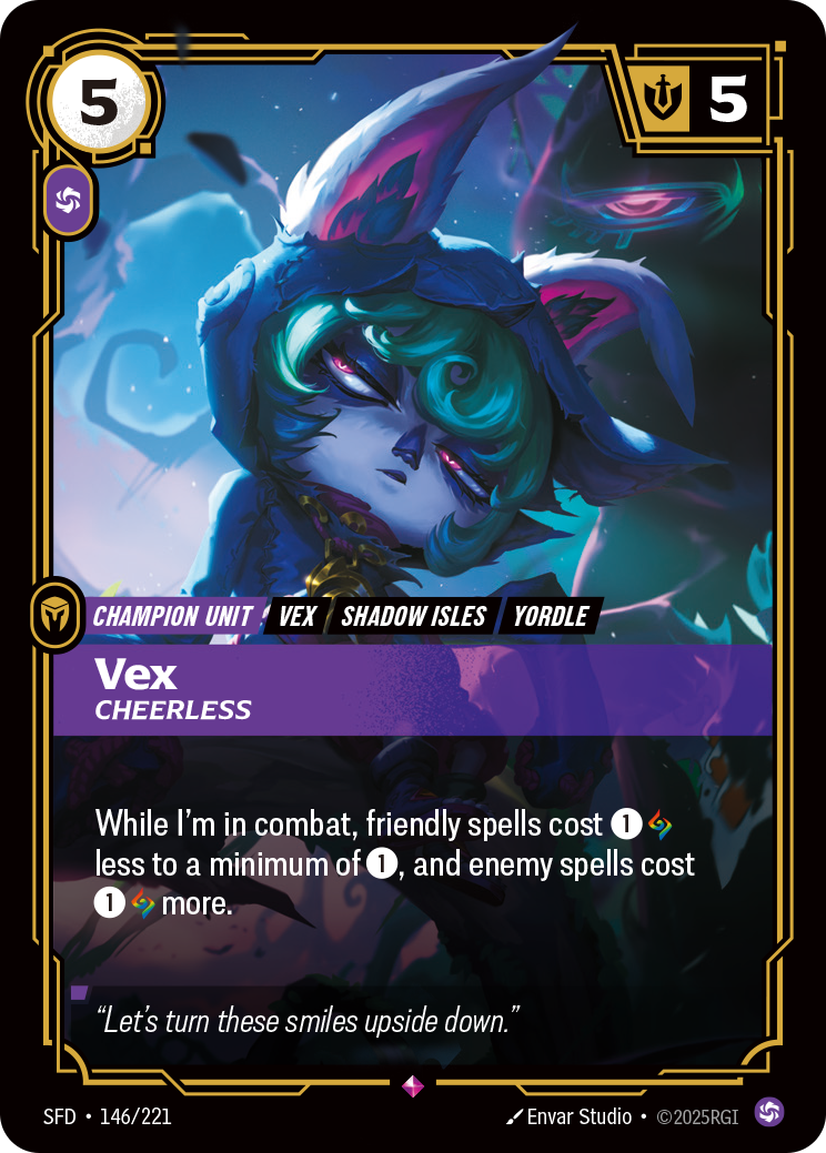 Vex, Cheerless — SFD — Rare — Unit