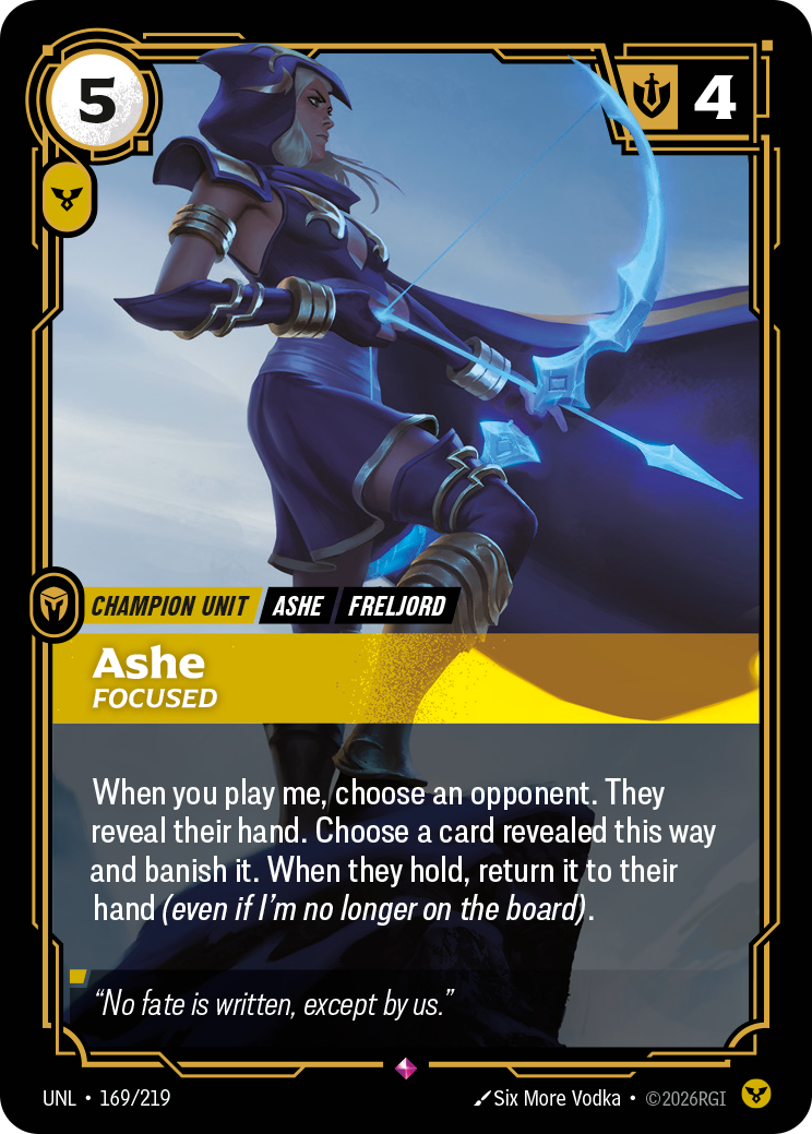 Ashe - Focused — Unleashed — Rare — Unit