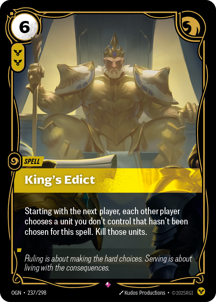 King's Edict — Origins — Rare — Spell