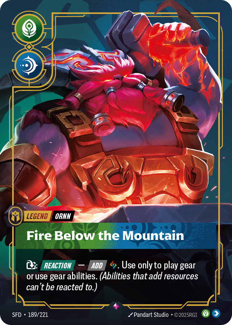 Fire Below the Mountain — SFD — Rare — Legend