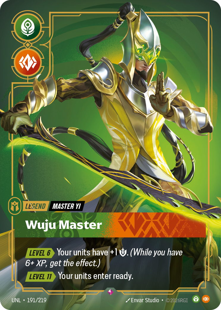 Master Yi - Wuju Master — Unleashed — Rare — Legend