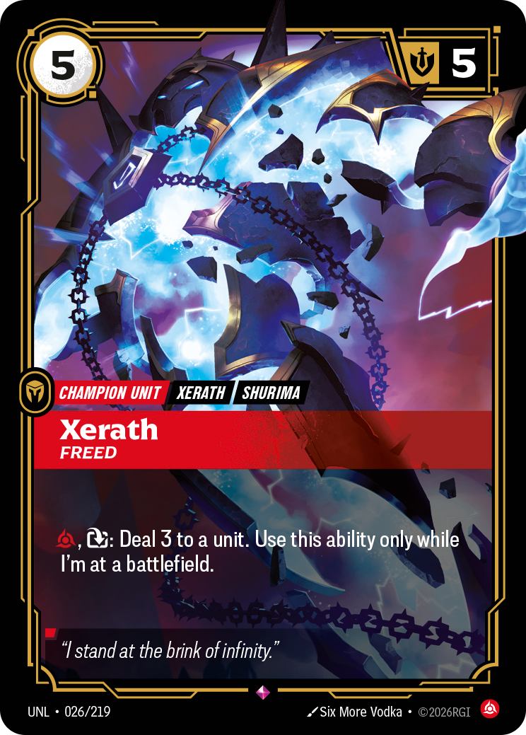 Xerath - Freed — Unleashed — Rare — Unit