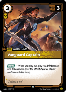 Vanguard Captain — Origins — Common — Unit