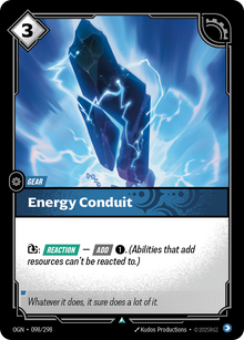 Energy Conduit — Origins — Uncommon — Gear