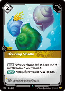 Divining Shells — Unleashed — Uncommon — Gear