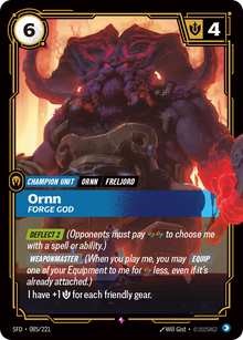 Ornn, Forge God — SFD — Rare — Unit