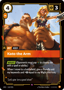 Kato the Arm — SFD — Rare — Unit