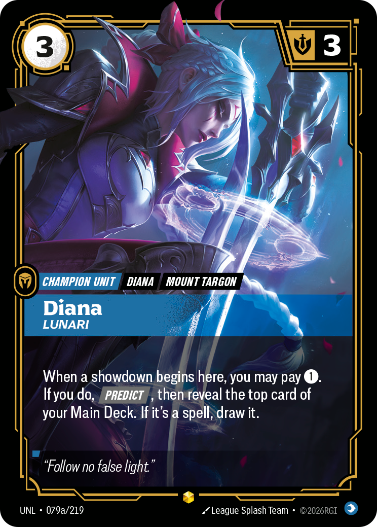 Diana - Lunari (Alternate Art) — Unleashed — Showcase — Unit