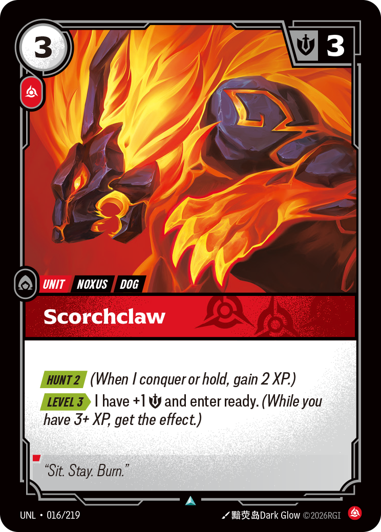 Scorchclaw — Unleashed — Uncommon — Unit