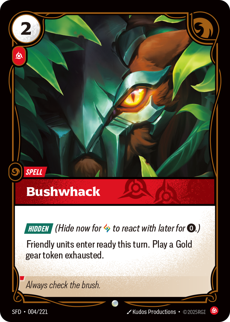 Bushwhack — SFD — Common — Spell