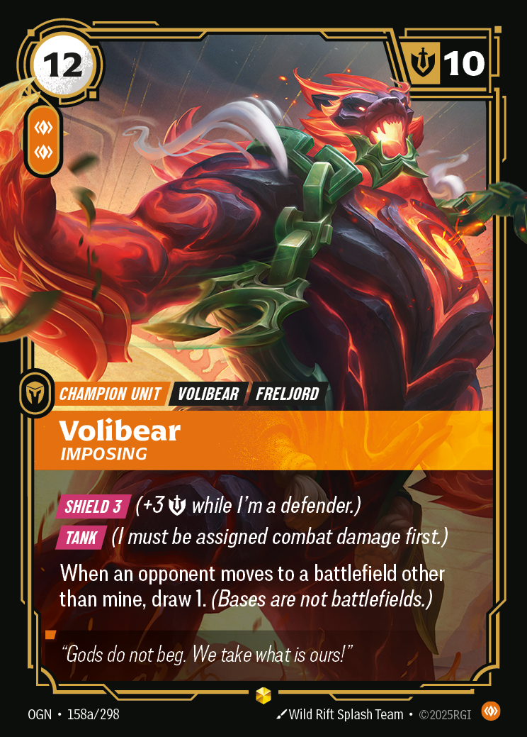 Volibear, Imposing — Origins — Showcase — Unit