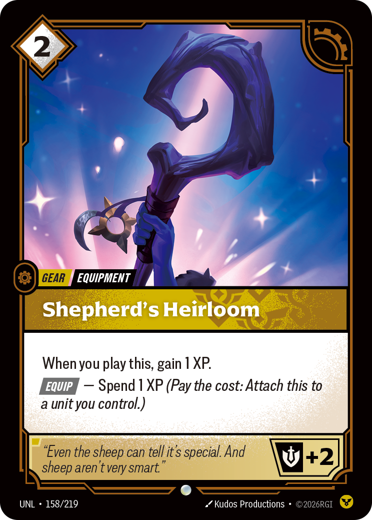 Shepherd's Heirloom — Unleashed — Common — Gear