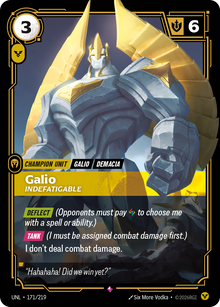 Galio - Indefatigable — Unleashed — Rare — Unit
