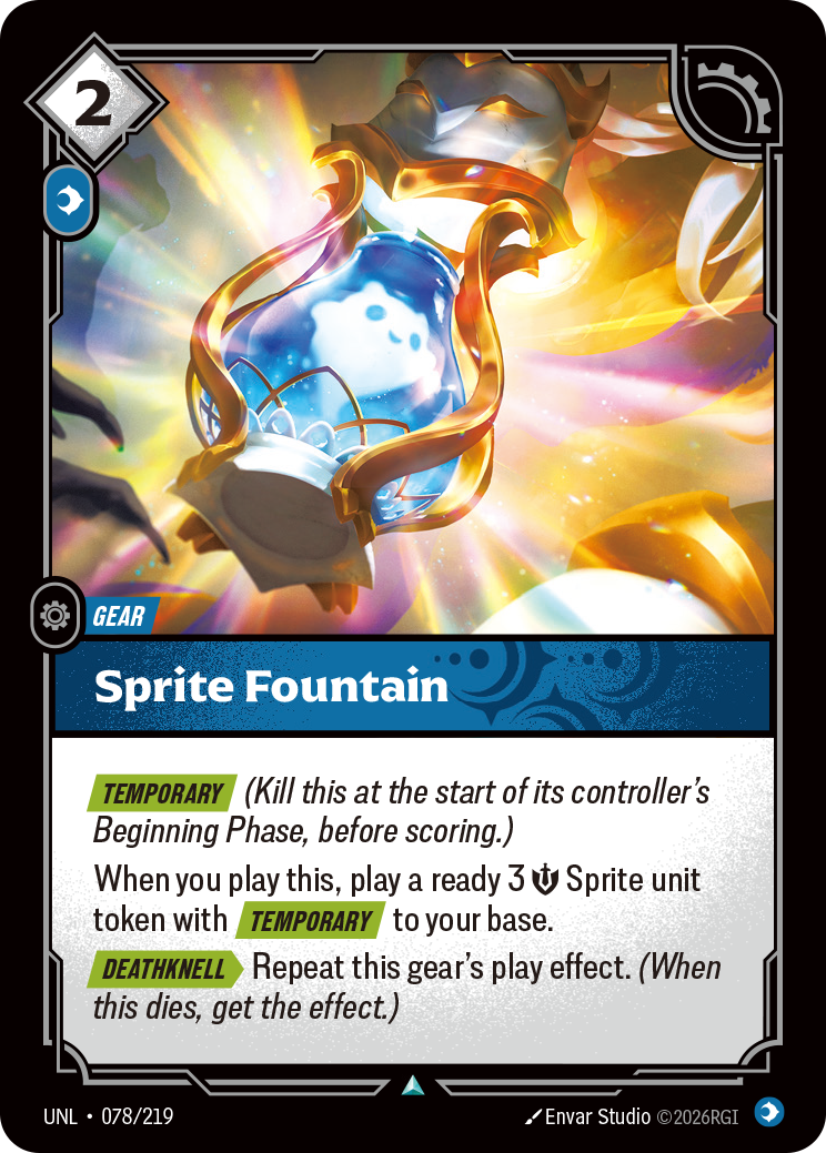 Sprite Fountain — Unleashed — Uncommon — Gear