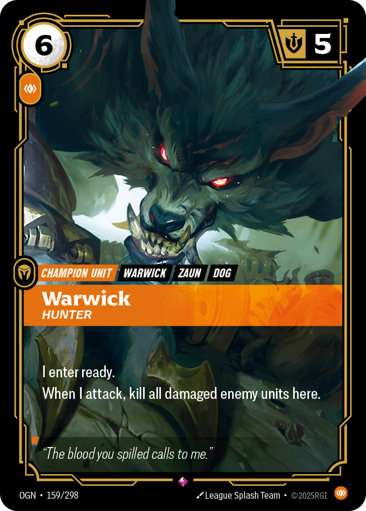 Warwick, Hunter — Origins — Rare — Unit