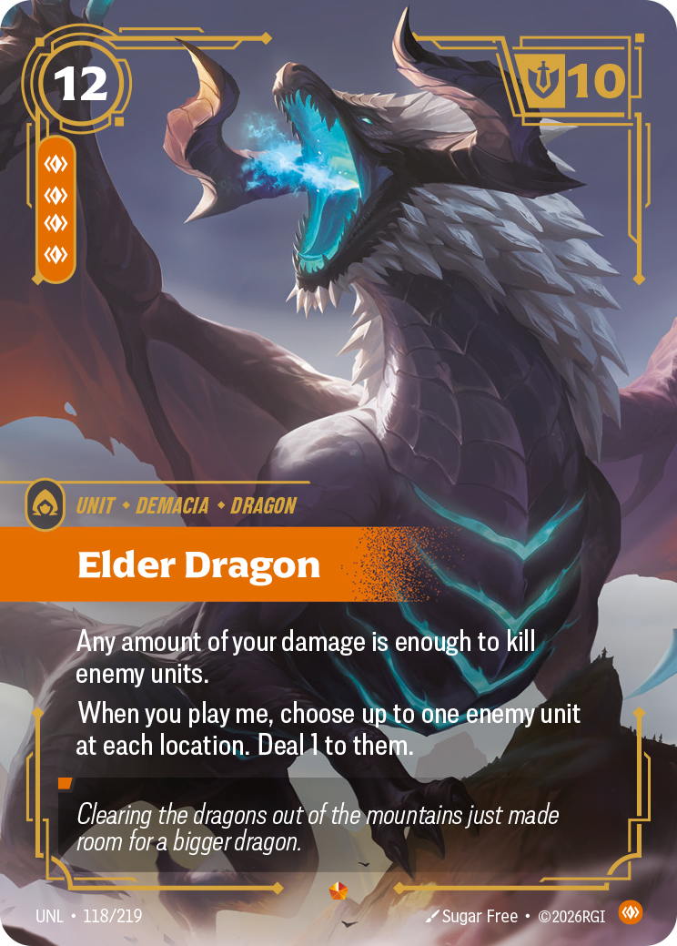 Elder Dragon — Unleashed — Epic — Unit