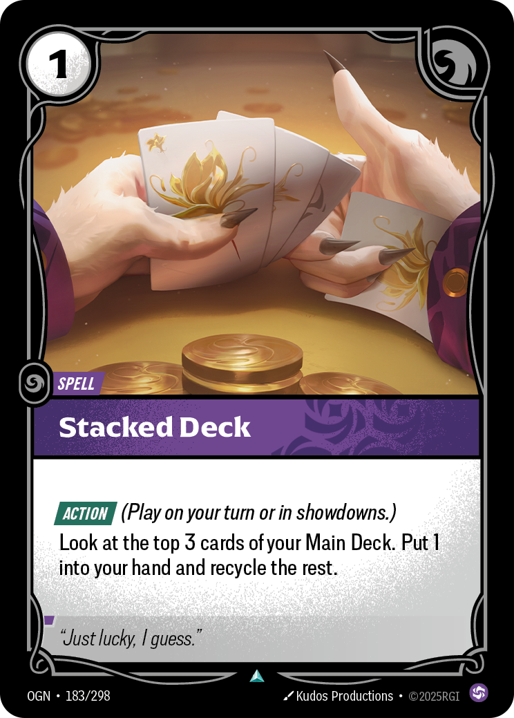 Stacked Deck — Origins — Uncommon — Spell