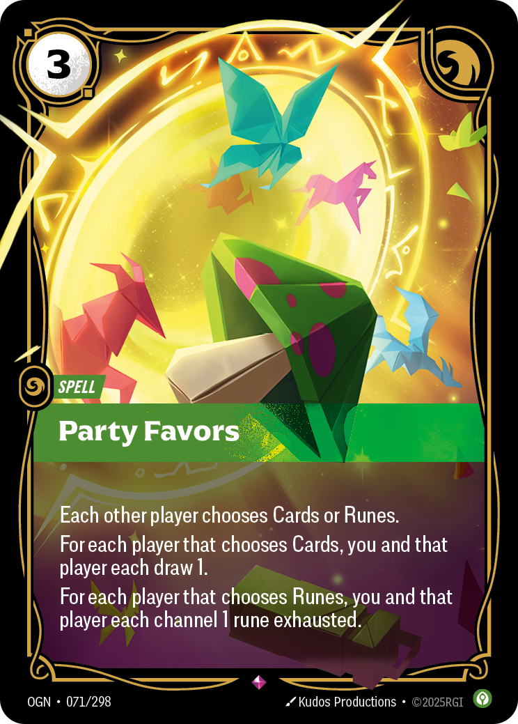 Party Favors — Origins — Rare — Spell
