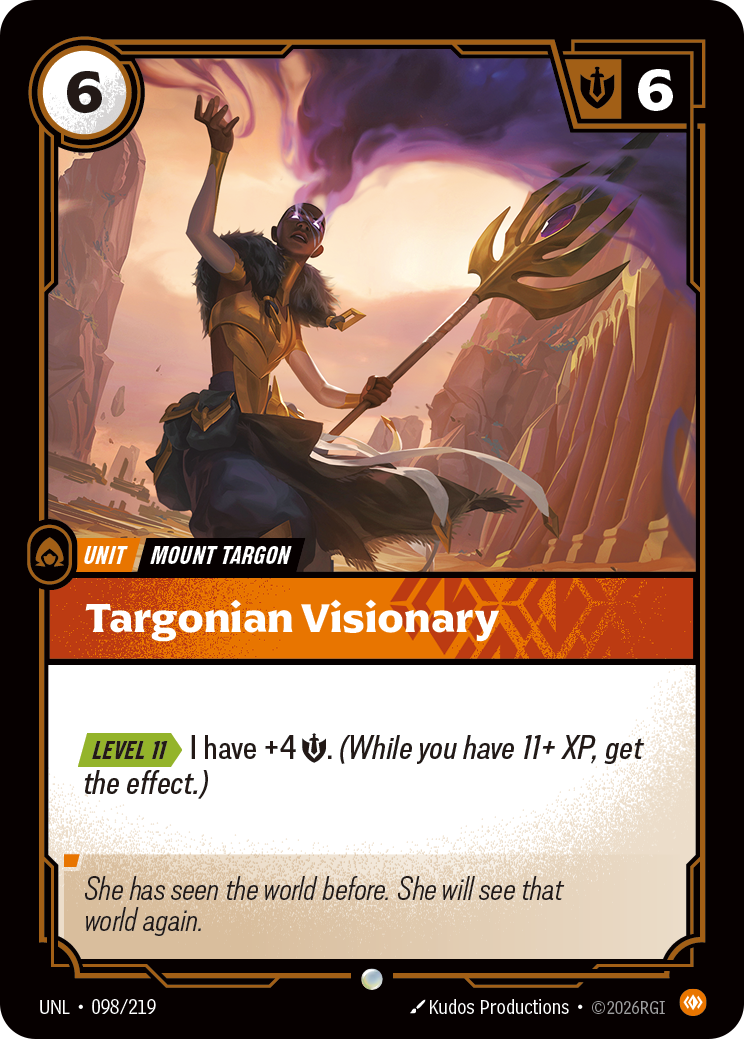 Targonian Visionary — Unleashed — Common — Unit